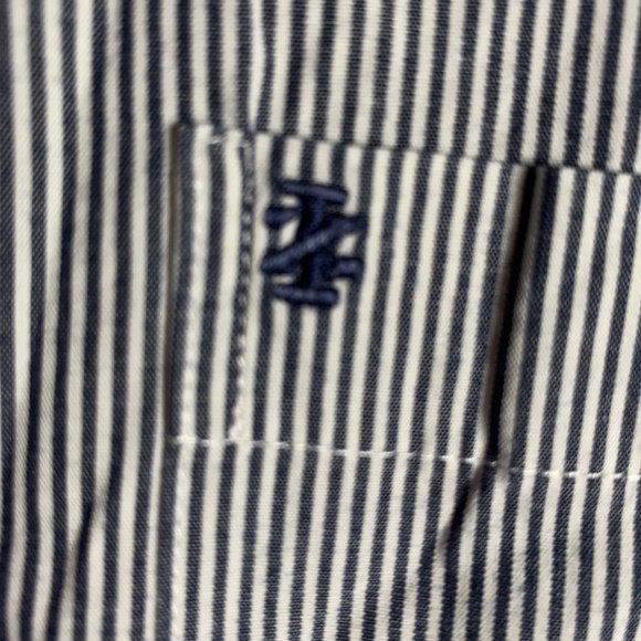 Izod blue & white collared button down shirt size 2XLT - in new condition - Picture 3 of 8